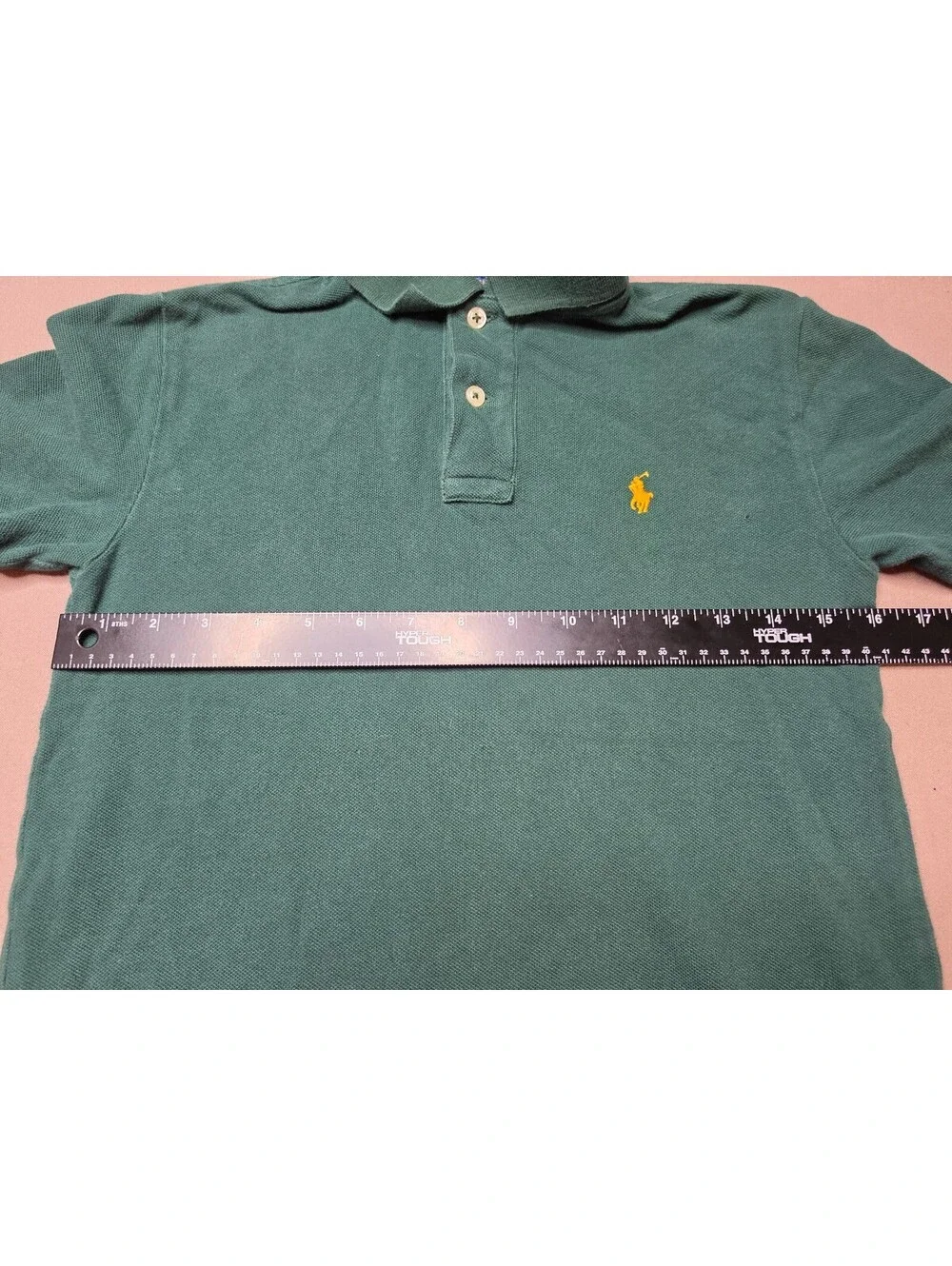 Polo Ralph Lauren Boys M 10-12 Green Classic Fit Cotton Pony Polo Shirt